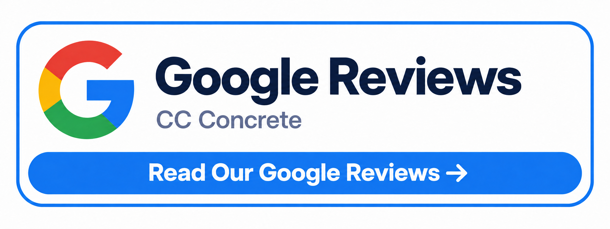CC Concrete Google Reviews