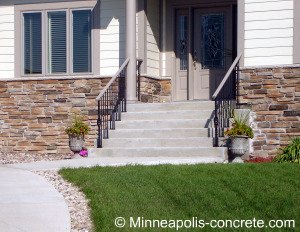 building concrete steps