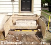 building concrete steps