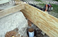 building concrete steps