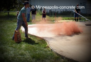 how to color concrete