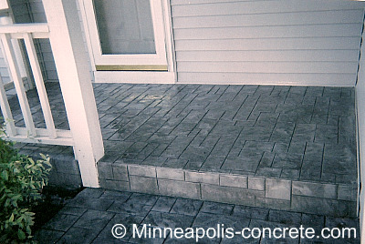 concrete decorative overlay - stamped