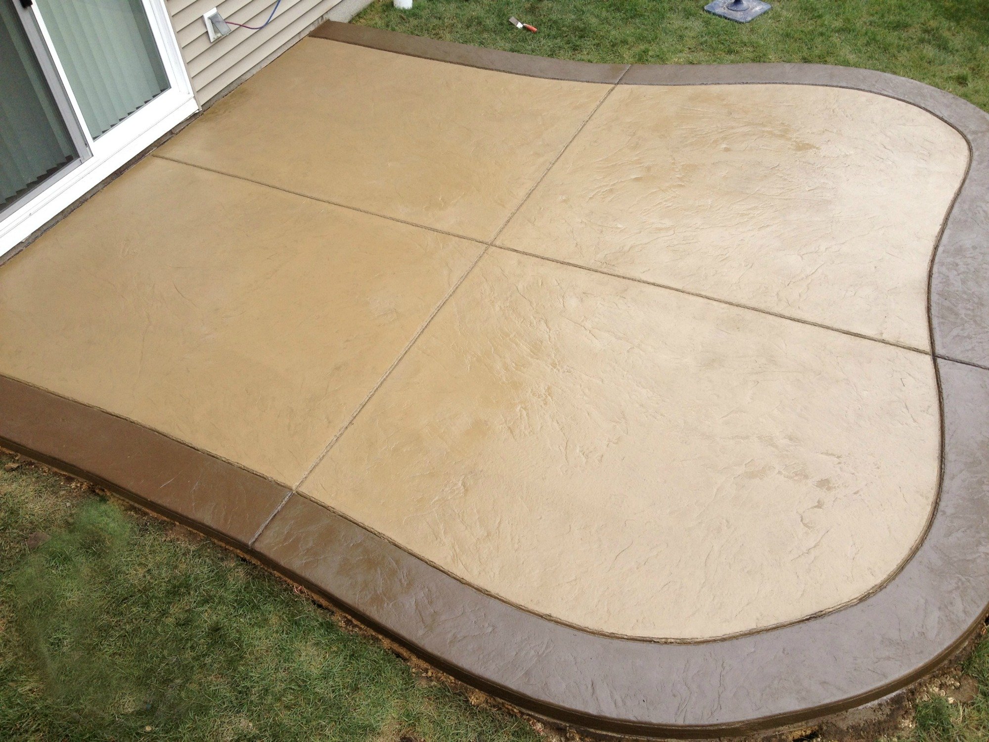 stamped concrete patio