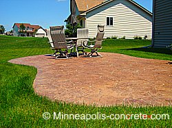 Patio Ideas - Curved and Sloped Patio