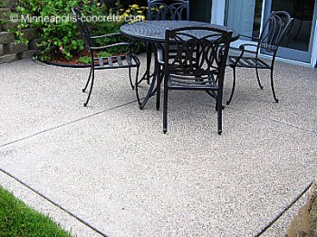 exposed aggregate patio